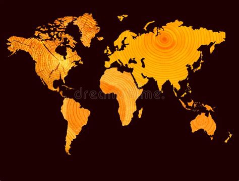 Orange World Map Stock Illustration Illustration Of Structure 27615961