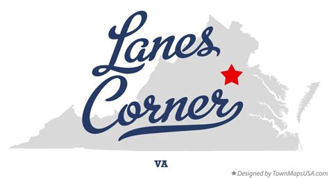 Map Of Lanes Corner Va Virginia