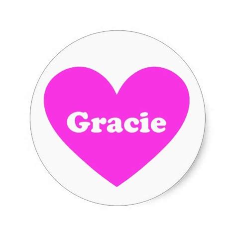 Gracie Classic Round Sticker Crystal Stickers Stickers