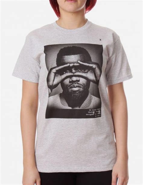Kanye West Photo Womens Print T Shirt Grey