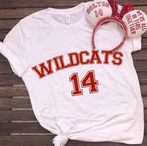 Wildcats Tee Wildcats Number 14 High School Musical Etsy High