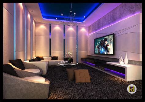 Modern Contemporary Entertainment Room Design In Luxury Malaysian