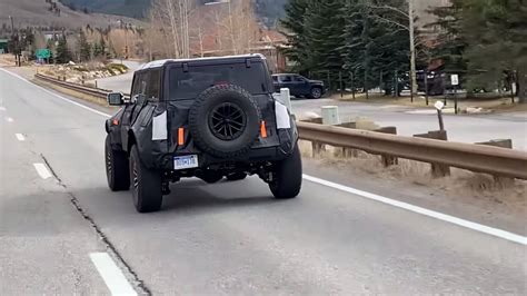 See The Ford Bronco Warthog Prototype And Its 37 Inch Tires In Motion