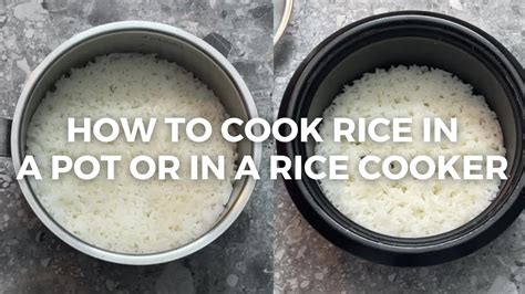 How To Cook Rice In Rice Cooker Or A Pot Using The Finger Method