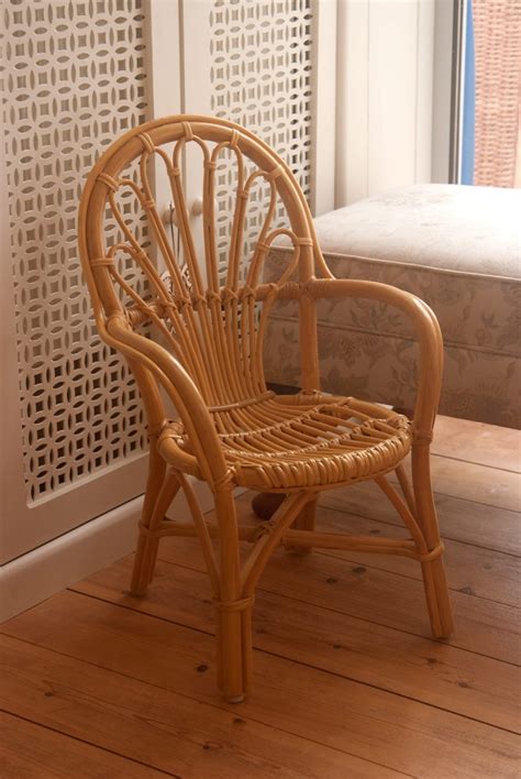The white wicker rocking chairs are usually white wicker rocking chairs can be used in so many places, which is why they are desirable for consumers. Child's Cane Chair