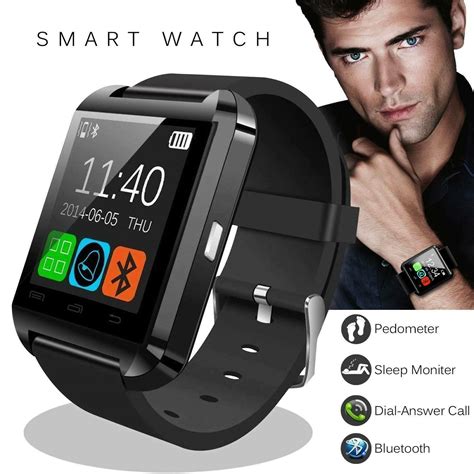 Smart Wrist Watch Bluetooth Phone Mate Band Fit For Android Ios Iphone