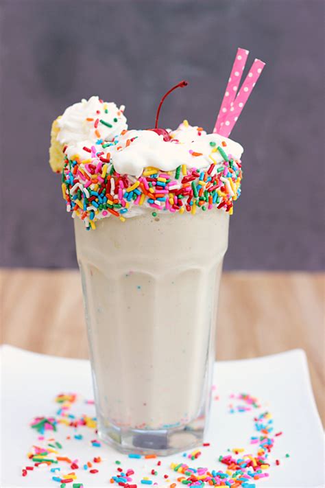 Birthday Cake Milkshake Recipe Birthday Cake Milkshake Milkshake