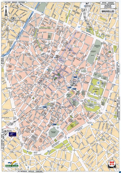 Maps Of Brussels Detailed Map Of Brussels In English Maps Of