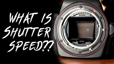 What Is Shutter Speed Photography Tutorial Youtube