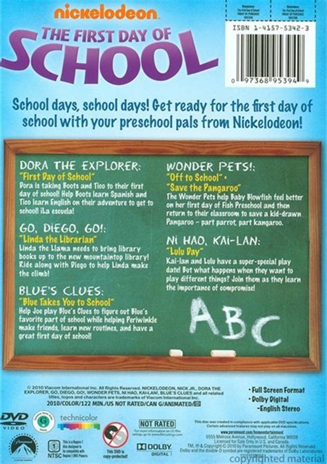 Nickelodeon Favorites The First Day Of School Dvd 2010 Dvd Empire