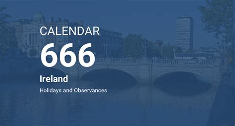 Year 666 Calendar Ireland