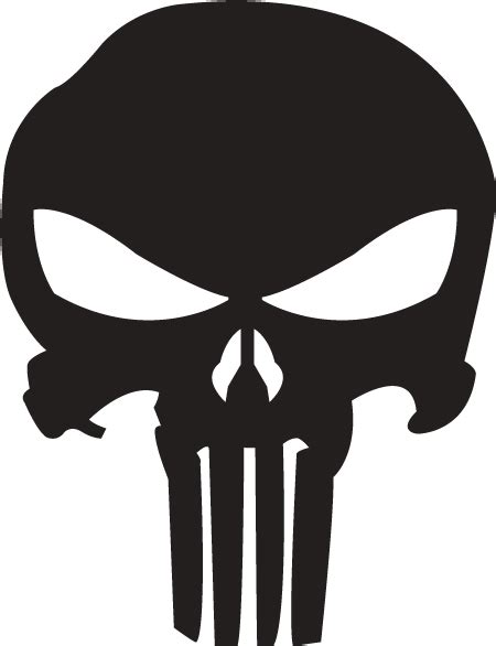 Download Punisher Skull Silhouette Clipart Png Download Pikpng