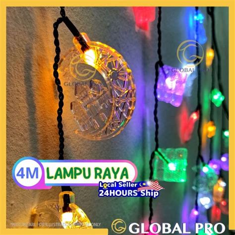 Icecle Lampu Hari Raya Viral Ramadan Light Lampu Bulan Bintang Lampu