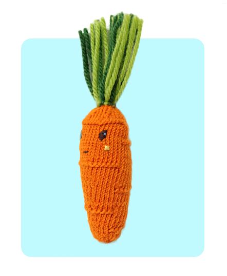 Free Cool Carrot Cute Knitting Patterns How To Video Tutorials