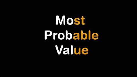 Surveying Most Probable Value Youtube