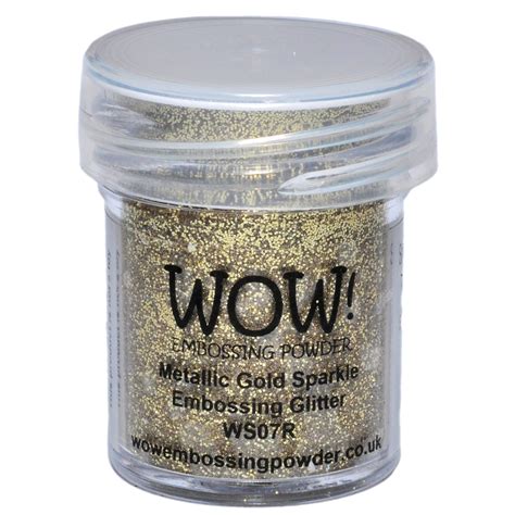 Wow Embossing Powder 15ml Metallic Gold Sparkle 5060210521202