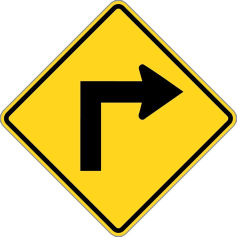 Road Signs In The United W1 Series Curves And Ve Stock 43 Off