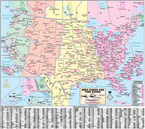 27 Us Area Codes Map Online Map Around The World