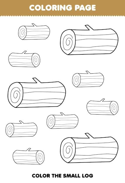 Printable Log Coloring Pages