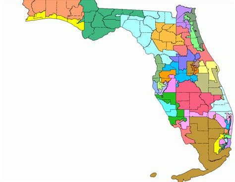 Florida Congressional Districts Map 2018 Free Printable Maps