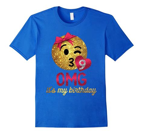 omg it s my birthday emoji shirt girls 9th birthday shirt sfs sunflowershirt