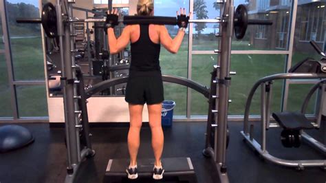 Smith Machine Standing Calf Raises Youtube