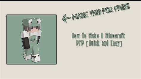 How To Make A Minecraft Pfp For Free Quick And Easy Youtube