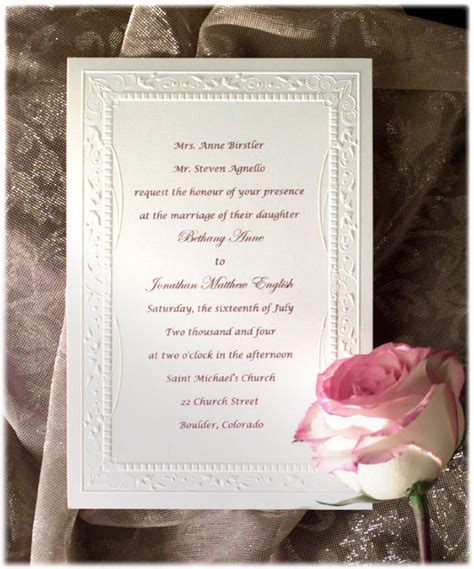 If your parents haven't chipped in for the wedding, or you just feel like you'd like the invitations to come directly from you, then you don't need to include their names on your wedding invitations. Wedding: Invite wording, No children