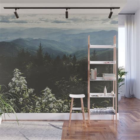 Smoky Mountains Nature Photography Wall Mural By Cascadia Society6