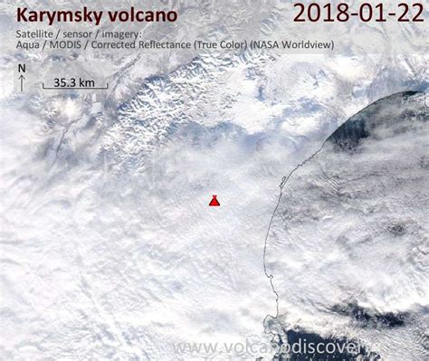 Karymsky Volcano Volcanic Ash Advisory Poss Eruption Obs At 20180122