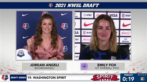 Emily Fox Interview 2021 Nwsl Draft Youtube