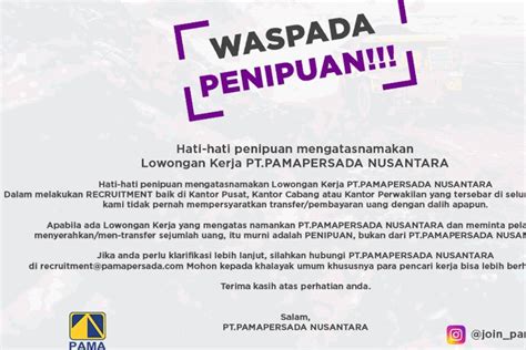 Loker Pt Pamapersada Nusantara Pama 2024 Yang Mau Bekerja Di