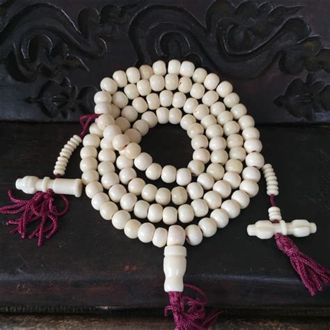 8mm tibetan buddhism 108 bone prayer bead mala with counter necklace on alibaba