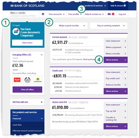 Bank Of Scotland Quick Tour About Online
