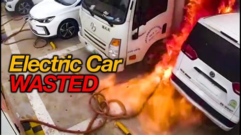 Electric Car Failed While Charging Car Crashes Road Rage Instant