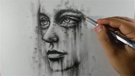 ¡tienes Que Ver Esta Técnica De Dibujo Con Grafito Y Carboncillo Youtube