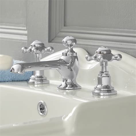 Elizabeth Traditional Widespread Cross Handle Bathroom Faucet