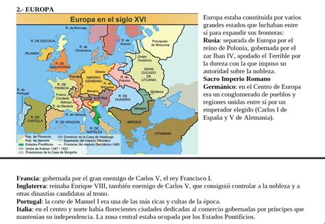 GeografÍa GaroÉ Mapa De Europa En El Siglo Xvi