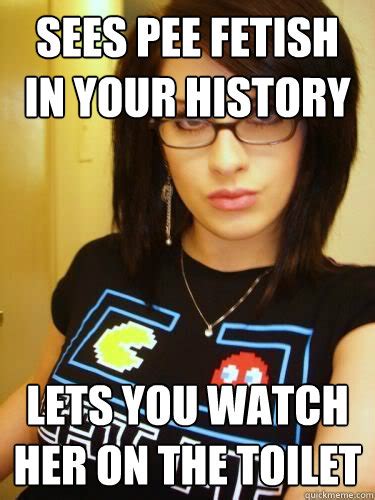 sees pee fetish in your history lets you watch her on the toilet cool chick carol quickmeme