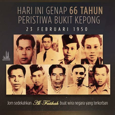 Peristiwa balai polis bukit kepong adalah kesan kekejaman pengganas komunis semasa keadaan darurat selepas perang dunia ii. 66 TAHUN PERISTIWA BUKIT KEPONG - SenangEja.com