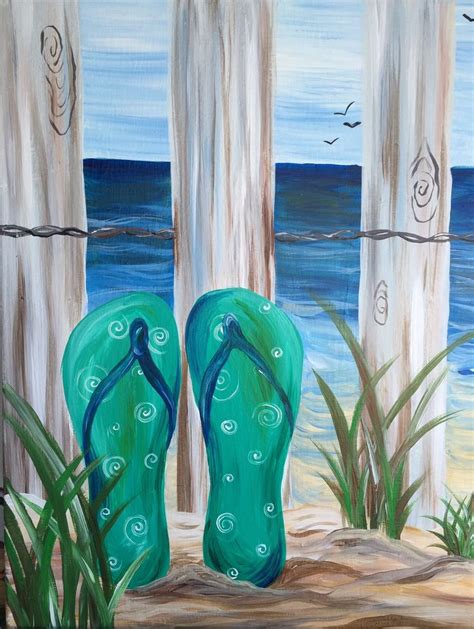 341 Best Beachsummer Canvas Painting Images On Pinterest