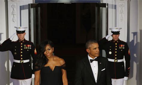 Michelle Obama Slays In Vera Wang At White House State Dinner Held For
