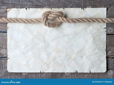 Ropes And Old Vintage Ancient Paper Stock Photo Image Of Ancient