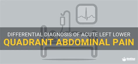 Differential Diagnosis Of Acute Left Lower Quadrant Abdominal Pain