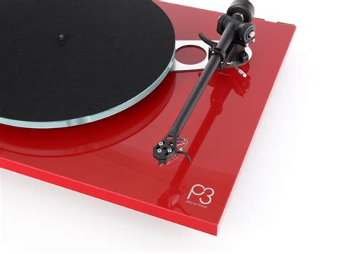 Rega Planar P3 Turntable Red Dedicated Audio