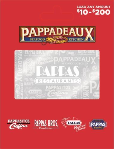 We did not find results for: Pappas $10-$200 Gift Card - After Pickup, visit us online to activate and add value, $0.10 ...
