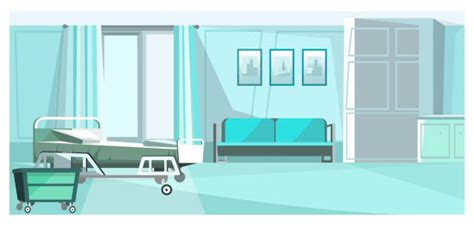 Drawing Of A Empty Hospital Bed Illustrations Royalty Free Vector