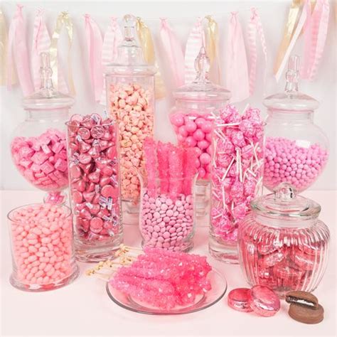 Pink Bulk Candy Girl Baby Shower Candy Buffet