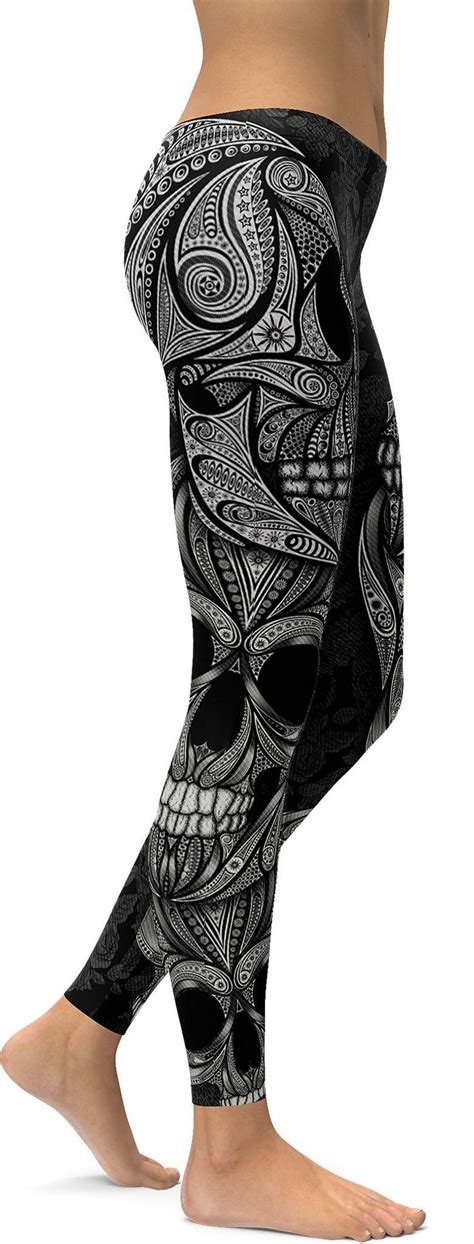 Ornamental Skull Leggings Clothes Skull Leggings