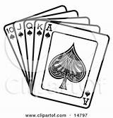 Cards King Ace Spades Jack Queen Clipart Playing Hand Card Illustration Drawing Tattoo Showing Aces Poster Diamonds Evil Poker Nortnik sketch template